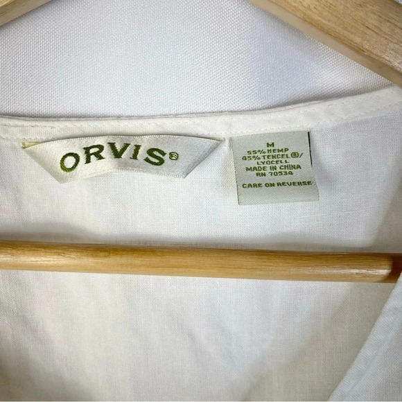 Orvis White Lightweight Outdoor Long Sleeve Button Down M - Picture 4 of 4
